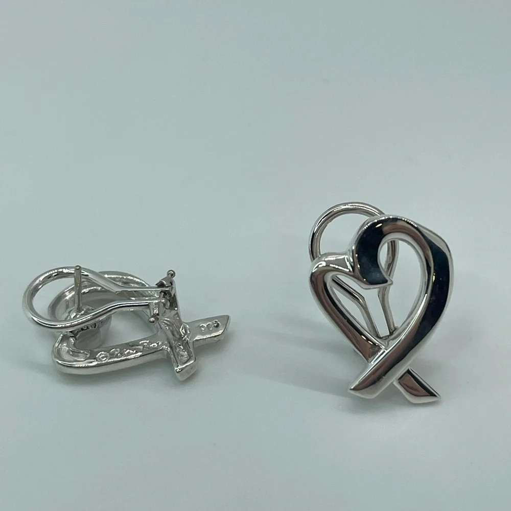 Tiffany & Co. Vintage Large Paloma Picasso Loving Heart Earrings - Picture 6 of 16